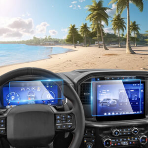 Tempered Glass Screenprotector for Ford F150 F-150 SYNC 4